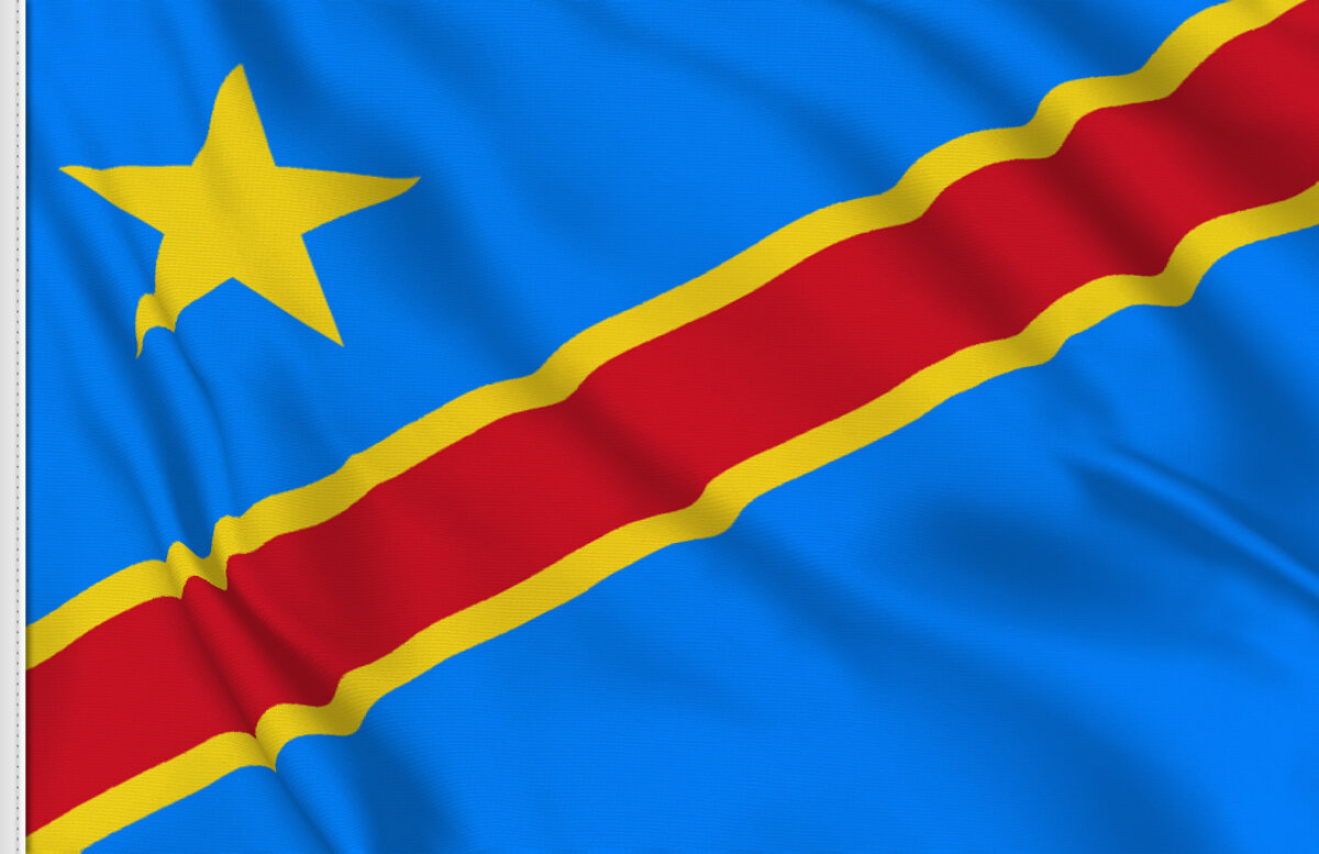 Drapeau de la RDC  Congo drapeau, Congolais, Congo