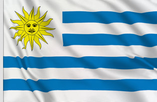 Drapeau de table Uruguay